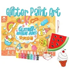 Набір для виготовлення брелоків з блискітками Glitter Paint Art Набір для дитячої творчості