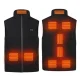 Жилетка з підігрівом із коміром Розміру 4XL Жилетка з 9 зонами обігріву та 3 режимами регулювання температури