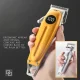 Акумуляторна машинка для стрижки волосся KEMEI LFJ-KM-1956 Машинка з LED дисплеєм та різними насадками