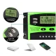 Контролер заряду для сонячної батареї CONTROLLER 20A 12V 24V Автоматичний контролер заряду Зелений