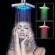 Насадка-лійка для верхнього душу з RGB підсвічуванням Shower head AND XL-902 15х15 см Світлодіодна лійка для душу