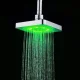 Насадка-лійка для верхнього душу з RGB підсвічуванням Shower head AND XL-902 15х15 см Світлодіодна лійка для душу