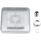Насадка-лійка для верхнього душу з RGB підсвічуванням Shower head AND XL-902 15х15 см Світлодіодна лійка для душу