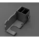 Настінний тримач для фена та аксесуарів Storage Shelf AND-74-20 Сірий Підставка для фена з органайзером