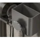 Настінний тримач для фена та аксесуарів Storage Shelf AND-74-20 Сірий Підставка для фена з органайзером