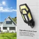 Вуличний світильник на сонячній батареї з датчиком руху Street Light HS-801 Автономний вуличний ліхтар