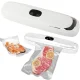 Кухонний вакуумний пакувальник харчових продуктів з дисплеєм Vacuum Sealer Білий Побутовий вакууматор домашній