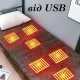 Електроковдра на USB від Power Bank 160х80 см на 3 режими підігріву Електропростирадло від повербанку з підігрівом