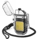 Електроімпульсна запальничка з ліхтариком та USB зарядкою ARC Lighter 209 Запальничка в прозорому корпусі