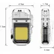 Електроімпульсна запальничка з ліхтариком та USB зарядкою ARC Lighter 209 Запальничка в прозорому корпусі