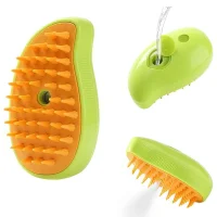 Електрична парова щітка масажер для вичісування собак та котів Pet Brush З USB зарядкою
