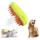 Електрична парова щітка масажер для вичісування собак та котів Pet Brush З USB зарядкою