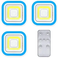 Набір із 3 світлодіодних настінних світильників з пультом Light Remote Control  Настінні світильники для дому