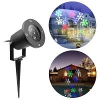 Вуличний лазерний проектор Festival Projection Lamp 338-01 Новорічне підсвічування Вуличний лазерний проектор