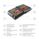 Контактний притискний гриль з антипригарним покриттям на 3000 Вт BBQ BITEK BT-2687