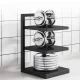 Стелаж-полиця для каструль та сковорідок Kitchen shelf Універсальна полиця на 3 рівня для дому 42х26.5х22 см