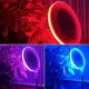Кругла світлодіодна лампа для фото з RGB підсвічуванням Camera light GS-450 45 см LED лампа з пультом керування