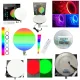 Кругла світлодіодна лампа для фото з RGB підсвічуванням Camera light GS-450 45 см LED лампа з пультом керування