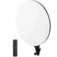 Кругла світлодіодна лампа для фото 3 режими підсвічування Camera light PF-45 45 см LED лампа з пультом керування