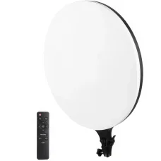Кругла світлодіодна лампа для фото 3 режими підсвічування Camera light PF-45 45 см LED лампа з пультом керування