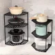 Універсальна трирівнева кутова полиця для кухні Dish Rack for Kitchen Чорна Кутова полиця для посуду