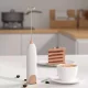 Портативний ручний капучинатор з роботою від батарейок Milk Frother Бездротовий спінювач для молока