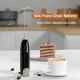 Портативний капучинатор з підставкою та роботою від батарейок Milk Frother Бездротовий спінювач для молока
