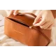 Жіноча дорожня косметичка на блискавці Makeup bag XL-980 Коричнева Органайзер для жіночої косметики