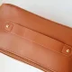 Жіноча дорожня косметичка на блискавці Makeup bag XL-980 Коричнева Органайзер для жіночої косметики