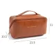 Жіноча дорожня косметичка на блискавці Makeup bag XL-980 Коричнева Органайзер для жіночої косметики