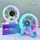 Акумуляторний нічник-Bluetooth колонка з годинником, будильником і RGB підсвічуванням Карусель L-38A