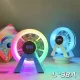 Акумуляторний нічник-Bluetooth колонка з годинником, будильником і RGB підсвічуванням Карусель L-38A