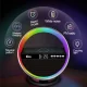 Акумуляторний нічник-Bluetooth колонка з годинником, швидким заряджанням і RGB підсвічуванням G5 Білий