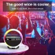 Акумуляторний нічник-Bluetooth колонка з годинником, швидким заряджанням і RGB підсвічуванням G5 Білий