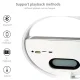 Акумуляторний нічник-Bluetooth колонка з годинником, швидким заряджанням і RGB підсвічуванням G5 Білий