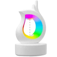 Зволожувач повітря антигравітаційний на 450 мл з RGB підсвічуванням та Bluetooth колонкою Білий