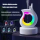 Зволожувач повітря антигравітаційний на 450 мл з RGB підсвічуванням та Bluetooth колонкою Білий