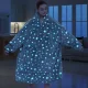 Толстовка, що світиться з рукавами і капюшоном Huggle Hoodie Stars Lumi 80х80см Толстовка зі зірками, що світяться