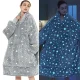 Толстовка, що світиться з рукавами і капюшоном Huggle Hoodie Stars Lumi 80х80см Толстовка зі зірками, що світяться