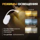Портативна акумуляторна міні-лампа для читання на прищіпці HA-71 Ліхтарик для читання книг 3 режими підсвічування