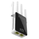 Універсальний роутер-підсилювач сигналу Wi-Fi ретранслятор з 4 антенами WR09Q LV-WRWIFI Чорний 2.4 ГГц