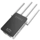 Універсальний роутер-підсилювач сигналу Wi-Fi ретранслятор з 4 антенами WR09Q LV-WRWIFI Чорний 2.4 ГГц