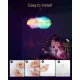 Світлодіодна 3D LED лампа у вигляді хмари з керуванням від телефону-пульта та RGB підсвічуванням Cloud Light OBL-211