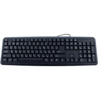 Класична провідна комп'ютерна безшумна клавіатура на 104 клавіші Keyboard TC-01 Чорна
