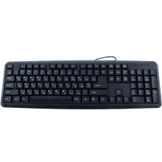 Класична провідна комп'ютерна безшумна клавіатура на 104 клавіші Keyboard TC-01 Чорна