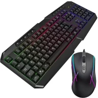 Ігрова клавіатура на 115 клавіш з мишкою та RGB підсвічуванням Ігровий набір 2 в 1 з мишкою та клавіатурою