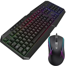 Ігрова клавіатура на 115 клавіш з мишкою та RGB підсвічуванням Ігровий набір 2 в 1 з мишкою та клавіатурою