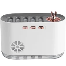 Зволожувач повітря з LED RGB підсвічуванням та пультом Aroma Humidifier Білий Зволожувач повітря з ароматизацією
