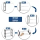 Підлогова пряма полиця-стелаж 3-рівнева для взуття Shoe Rack 45х19х42 см