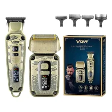 Набір для стрижки з машинкою триммером та електробритвою-шейвером VGR V-641 Набір для стрижки та гоління